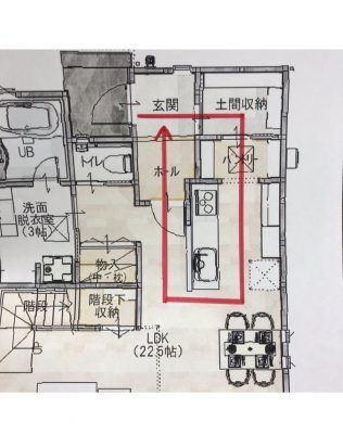 白山モデルハウス 家事動線 三重県の一戸建て 不動産 サンクスホームの次世代空間の家 住宅情報